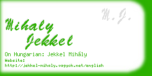 mihaly jekkel business card